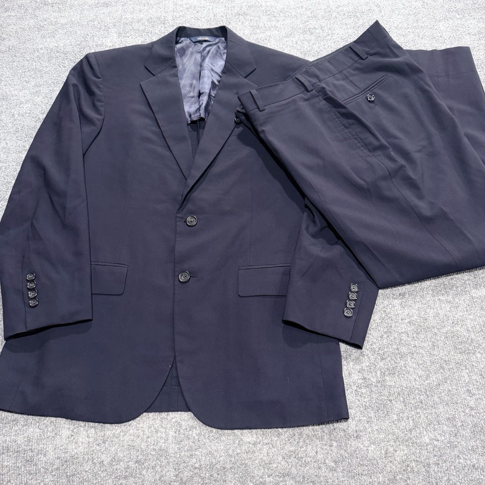 Brooks Brothers Brookcool Blue 2 pc Suit 38S/W34X28 Wool Madison Soft 2BTN